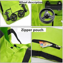Load image into Gallery viewer, 2-in-1 Foldable Shopping Cart
